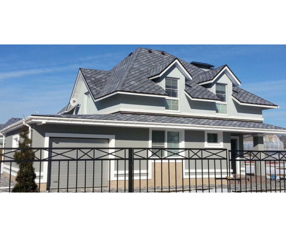 Мягкая кровля Тегола Top Shingle Смальто Серый