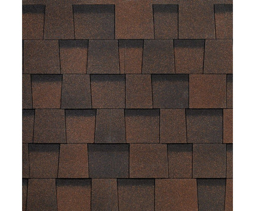 Ламинированная черепица Docke Dragon Europa Темно-коричневый
