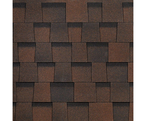 Ламинированная черепица Docke Dragon Europa Темно-коричневый