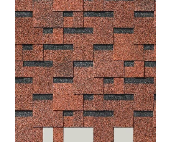 Мягкая кровля Docke Eurasia Лабиринт Красный