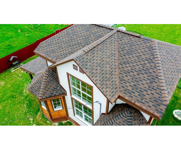 Финская черепица Shinglas Аккорд Коричневый