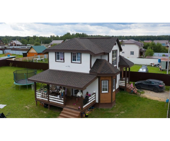 Финская черепица Shinglas Аккорд Коричневый