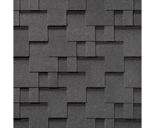 Гибкая черепица Quiet title Gallery Серый умбра