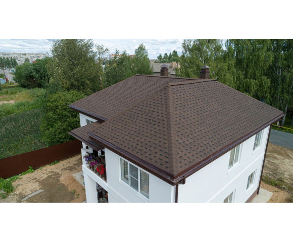 Гибкая черепица Shinglas Ранчо Коричневый