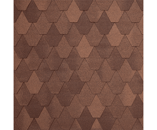 Мягкая кровля Тегола Нордлэнд Лемех Коричневый с отливом