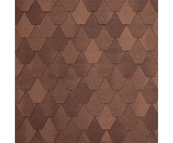 Мягкая кровля Тегола Нордлэнд Лемех Коричневый с отливом