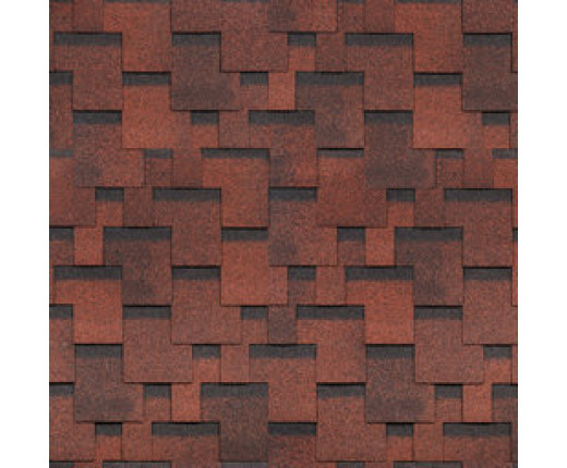 Финская черепица Shinglas Аккорд Красный