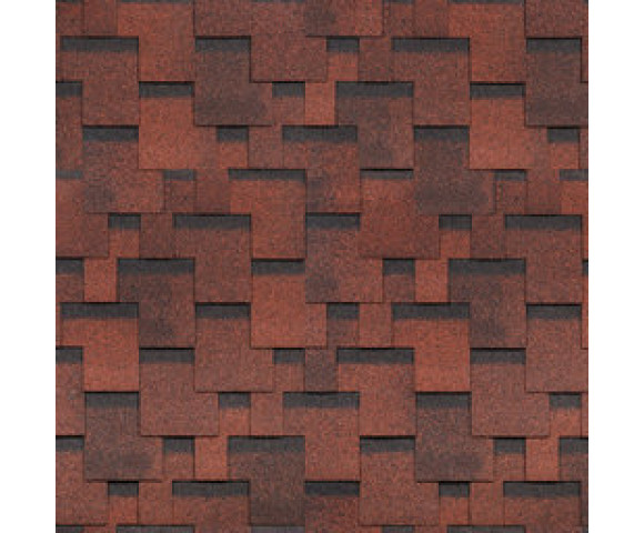 Финская черепица Shinglas Аккорд Красный