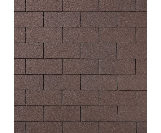 Гибкая черепица Quiet title Brick коричневый