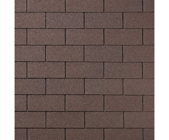 Гибкая черепица Quiet title Brick коричневый