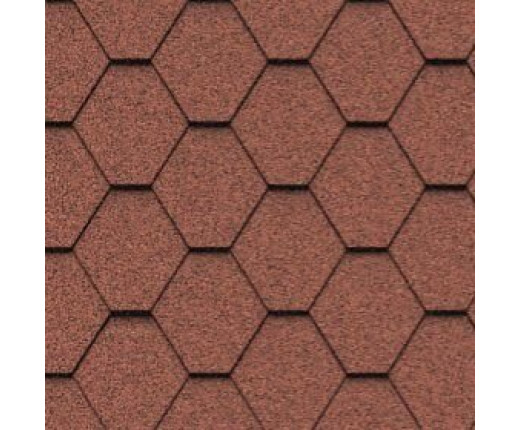 Мягкая кровля Икопал Плано Натур Кирпично-красный