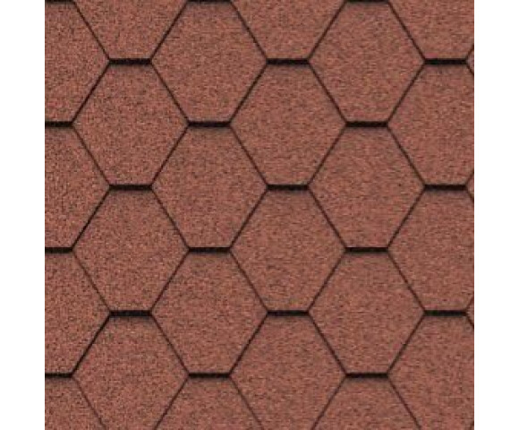 Мягкая кровля Икопал Плано Натур Кирпично-красный