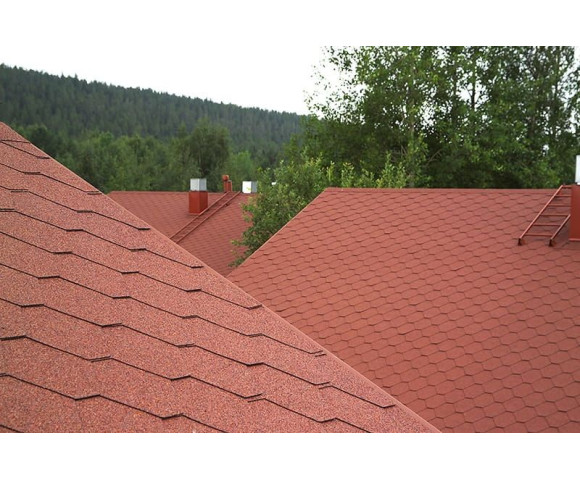 Мягкая кровля Икопал Плано Натур Кирпично-красный