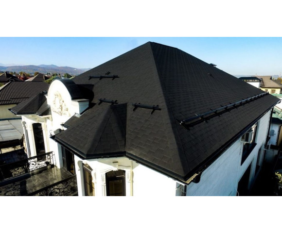Мягкая кровля Катепал Рокки Черный