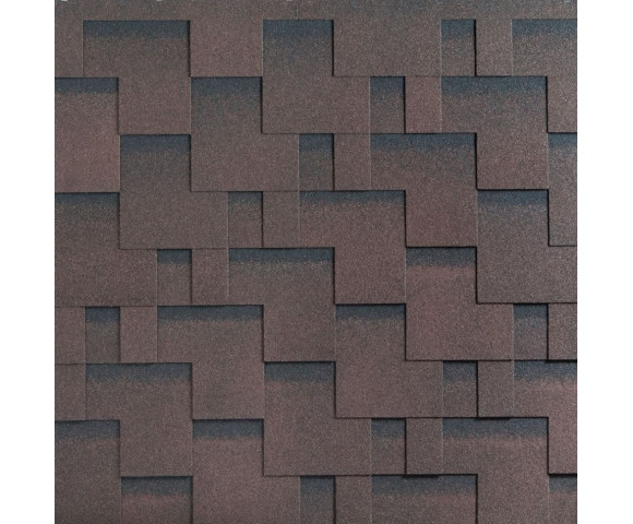 Мягкая кровля Катепал Рокки Спелый каштан