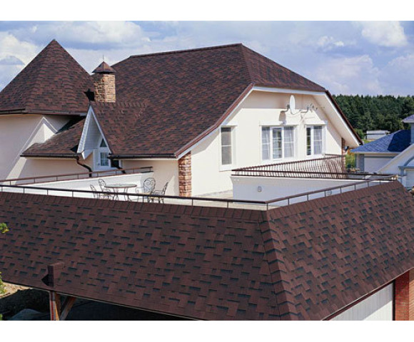 Мягкая кровля Катепал Рокки Спелый каштан