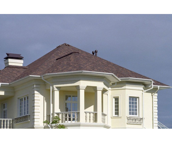 Мягкая кровля Тегола Нордлэнд Альпин Коричневый с отливом