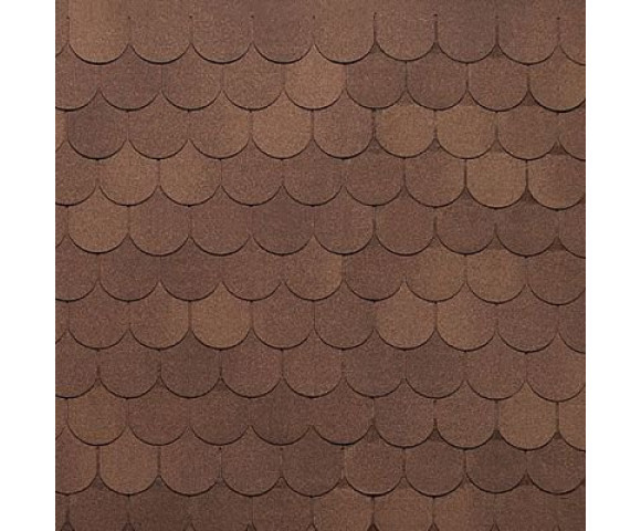 Мягкая кровля Тегола Нордлэнд Антик Коричневый с отливом