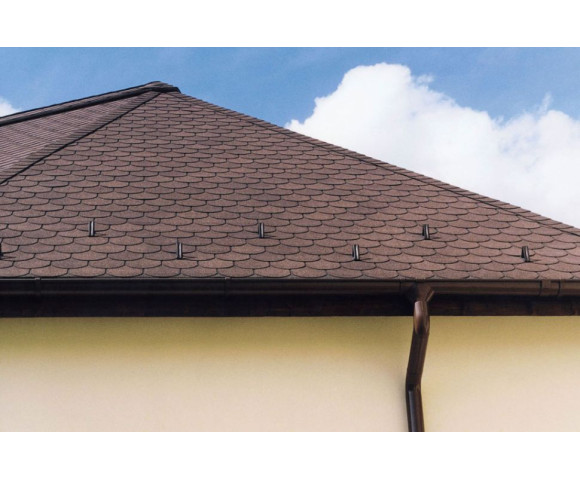 Мягкая кровля Тегола Нордлэнд Антик Коричневый с отливом