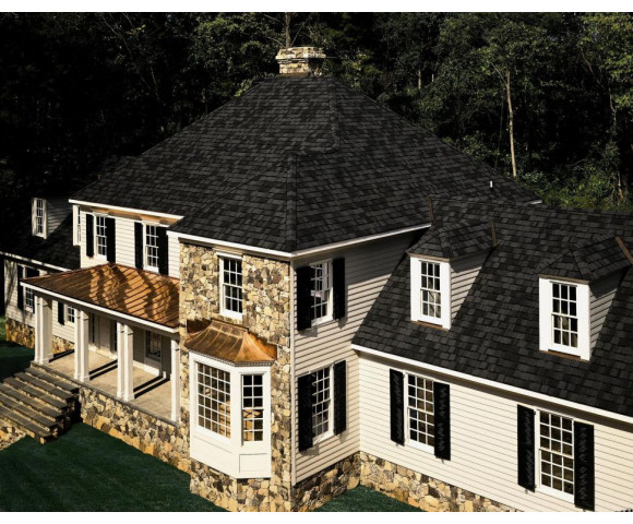 Гибкая черепица Certainteed Grand Manor black pearl