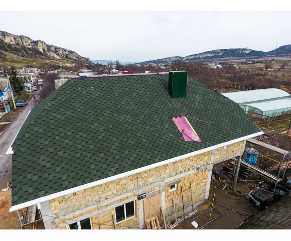 Мягкая кровля Docke Standart Сота Зеленый