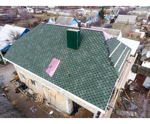 Мягкая кровля Docke Standart Сота Зеленый