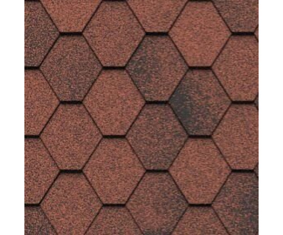 Мягкая кровля Икопал Плано Антик Кирпично-красный