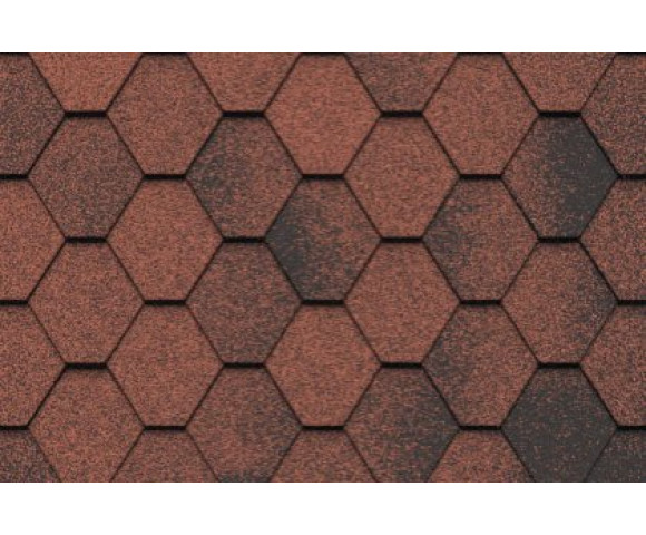 Мягкая кровля Икопал Плано Антик Кирпично-красный