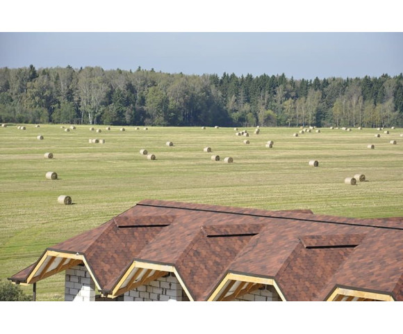 Мягкая кровля Икопал Плано Антик Кирпично-красный