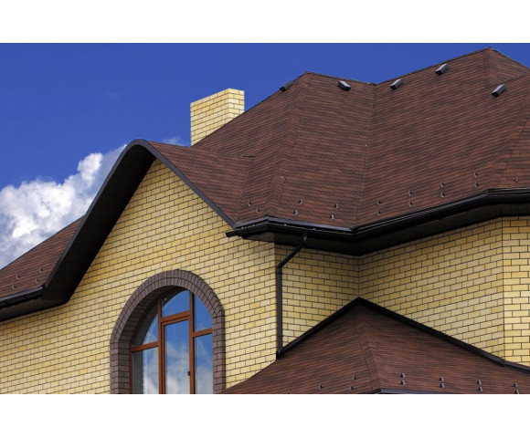 Мягкая кровля Тегола Нордлэнд Классик Коричневый с отливом