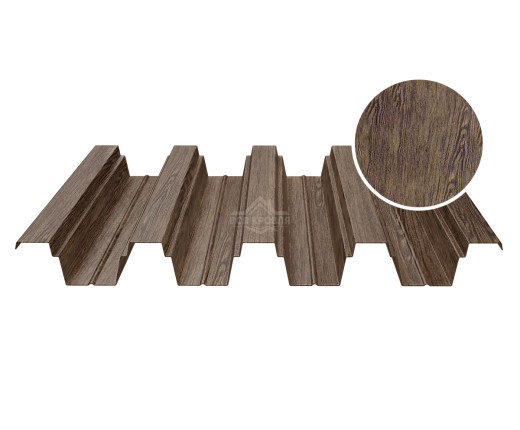 Профнастил кровельный Н-75 0.5 Printech Античный дуб