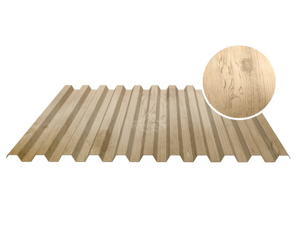 Профнастил кровельный С-21 0.5 Printech Орех