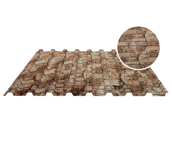 Профнастил кровельный С-20В 0.5 Printech Дикий камень