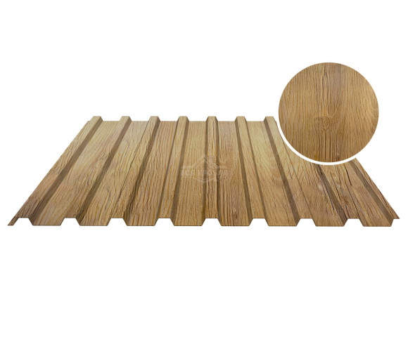 Профнастил кровельный С-20В 0.5 Printech Каштан