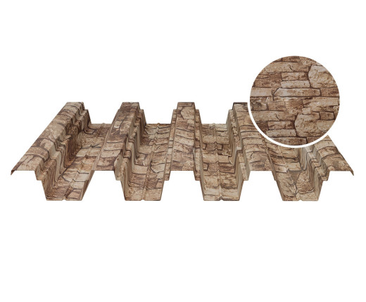 Профнастил кровельный Н-75 0.5 Printech Дикий камень