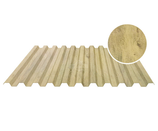 Профнастил кровельный С-21 0.5 Printech Винтаж светлый