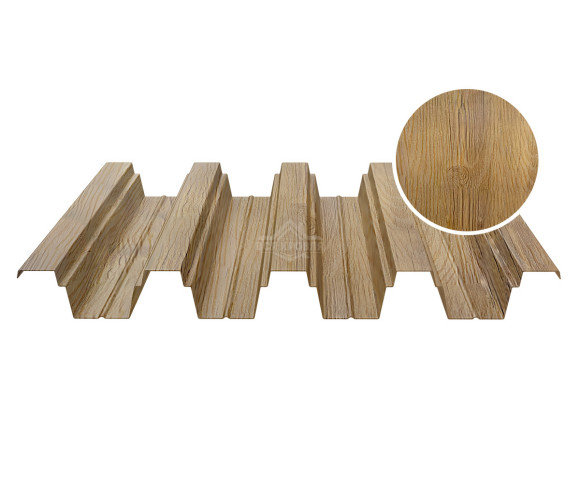 Профнастил кровельный Н-75 0.5 Printech Каштан