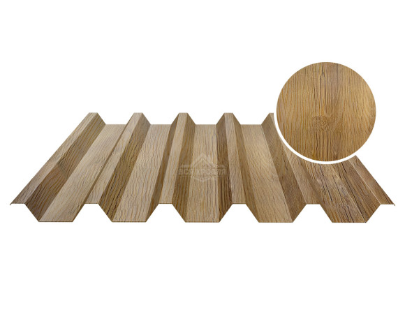 Профнастил кровельный НС-44 0.5 Printech Каштан