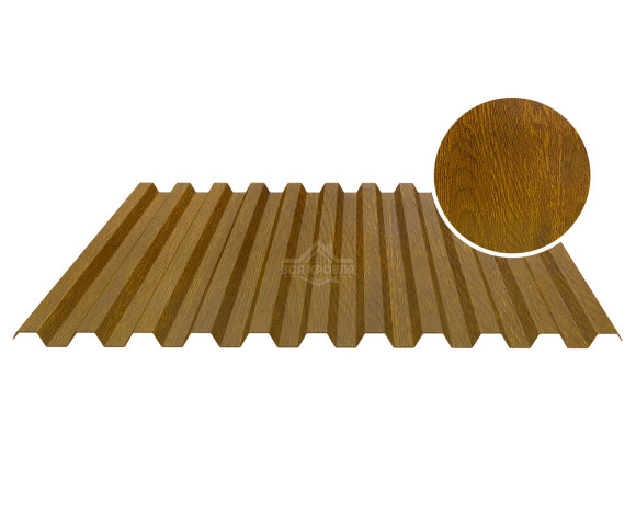 Профнастил кровельный С-21 0.5 Printech Золотой дуб