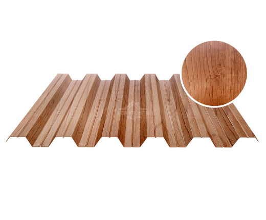 Профнастил кровельный НС-35 0.5 Printech Светлое дерево