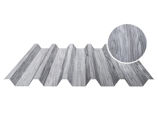 Профнастил кровельный НС-44 0.5 Printech Дымчатый дуб