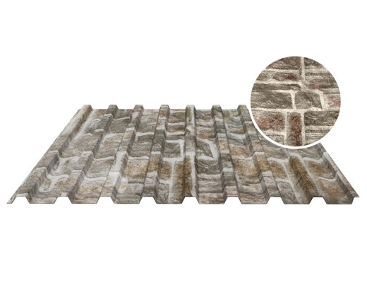 Профнастил кровельный С-20В 0.5 Printech Камень песчаник