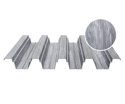 Профнастил кровельный Н-75 0.5 Printech Дымчатый дуб