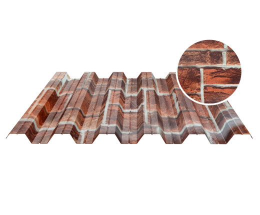 Профнастил кровельный НС-35 0.5 Printech Кирпич