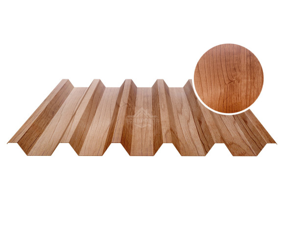 Профнастил кровельный НС-44 0.5 Printech Светлое дерево