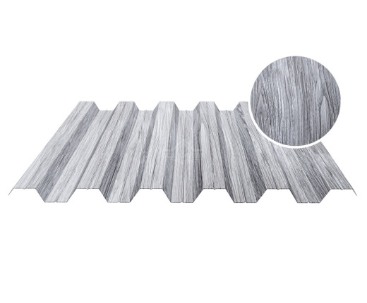 Профнастил кровельный НС-35 0.5 Printech Дымчатый дуб