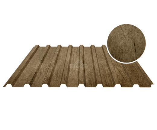 Профнастил кровельный С-20В 0.5 Printech Винтаж темный