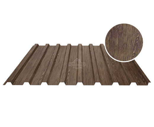 Профнастил кровельный С-20В 0.4 Printech Античный дуб