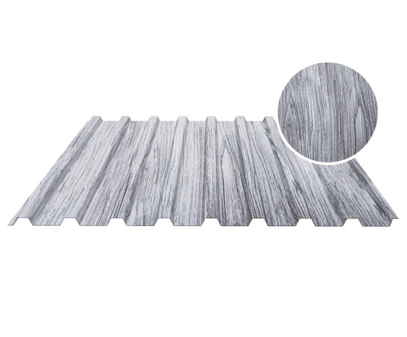 Профнастил кровельный С-20В 0.5 Printech Дымчатый дуб