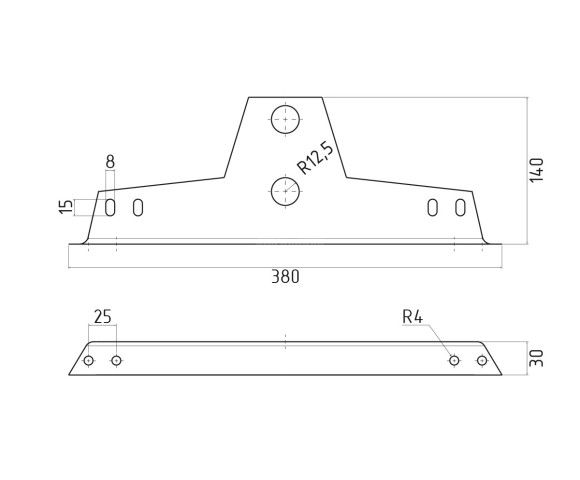 Снегозадержатель ЕВРО Полиэстер RAL 7024